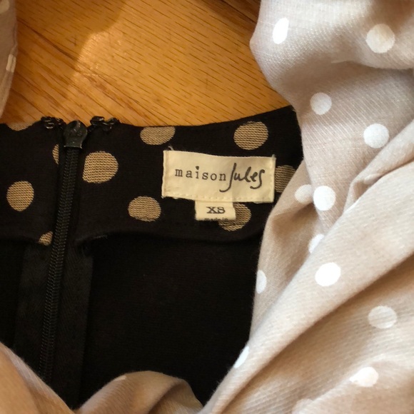 🌺 Maison Jules; Flirty & Fun, “BARBIE” Polka Dot Dress in Misses Size XS! - Picture 4 of 8